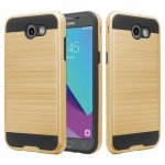 Wholesale Samsung Galaxy J3 Emerge, J3 (2017) Armor Hybrid Case (Gold)